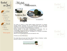 Tablet Screenshot of gasthof-zur-post-tacherting.de